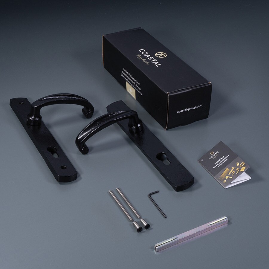 black bow door handle